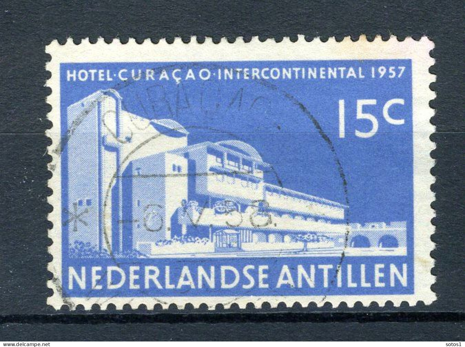 NL. ANTILLEN 269 Gestempeld 1957 - Opening Hotel Intercontinental Curaçao. - Curacao, Netherlands Antilles, Aruba