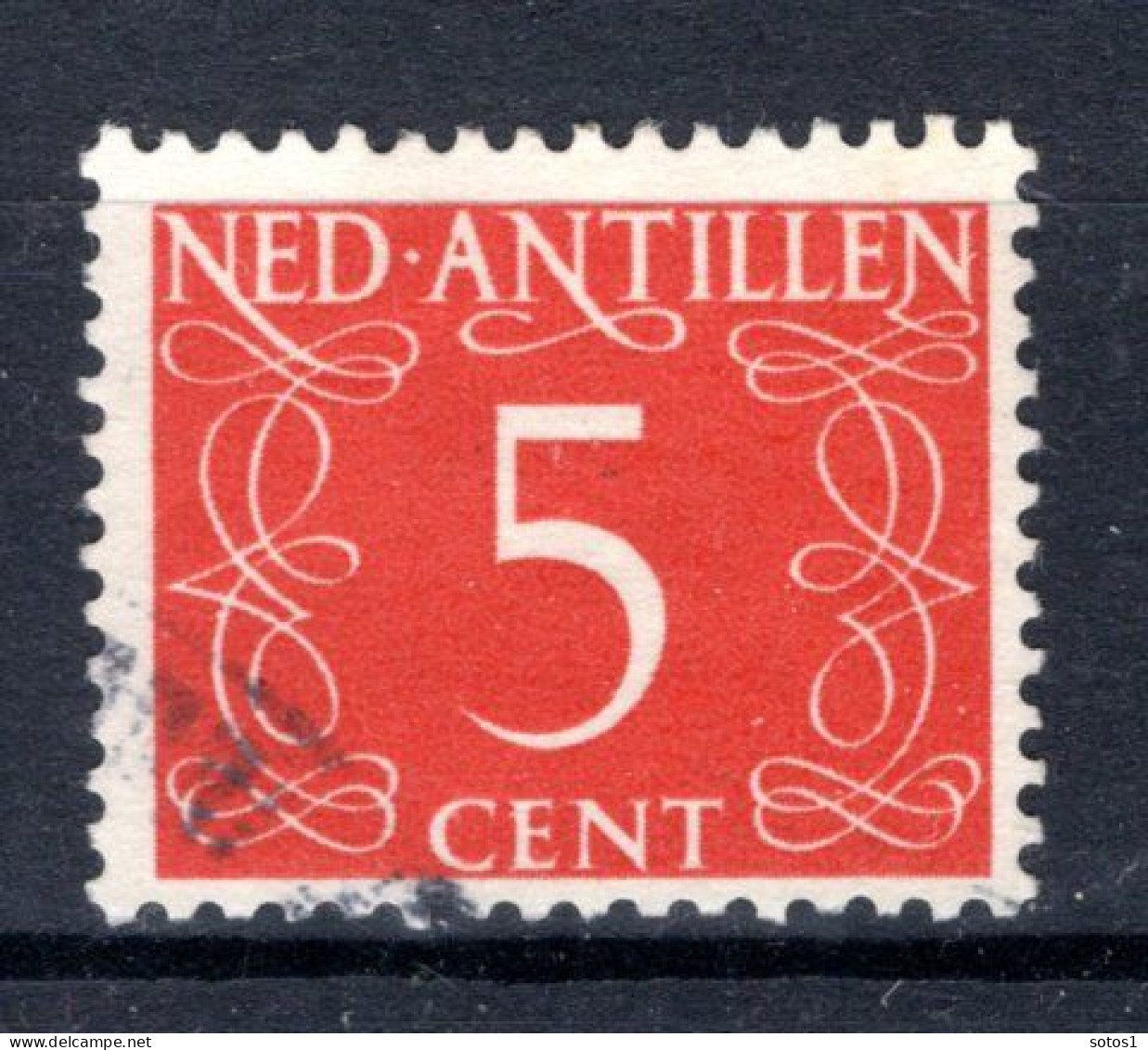 NL. ANTILLEN 217° Gestempeld 1950 - Cijfer - Curaçao, Antilles Neérlandaises, Aruba