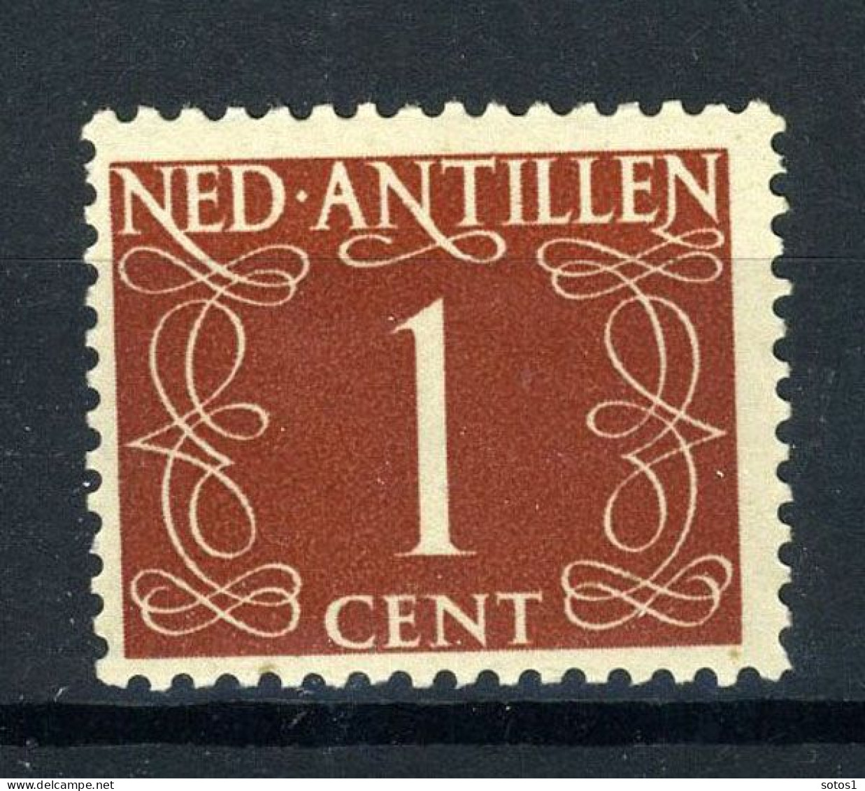 NL. ANTILLEN 211 MH 1950 - Cijfer. - Niederländische Antillen, Curaçao, Aruba