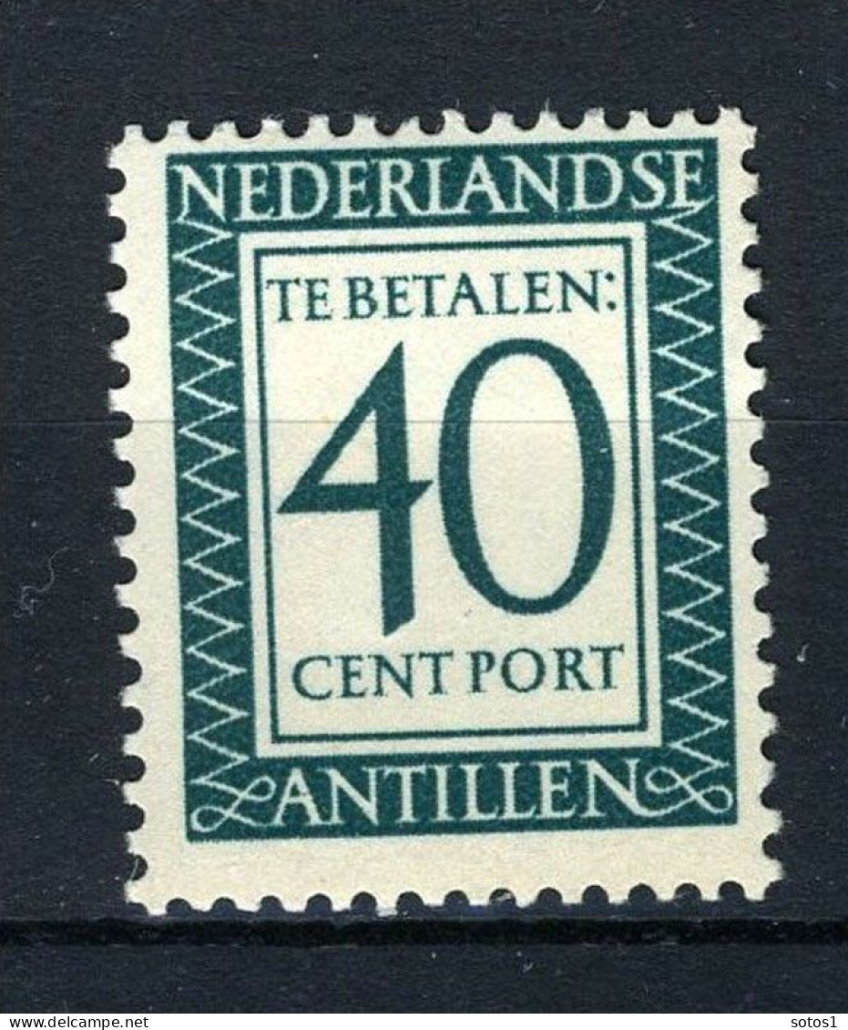 CURACAO P58 MH 1952-1959 - Portzegel Cijfer En Waarde In Rechthoek - Curaçao, Nederlandse Antillen, Aruba