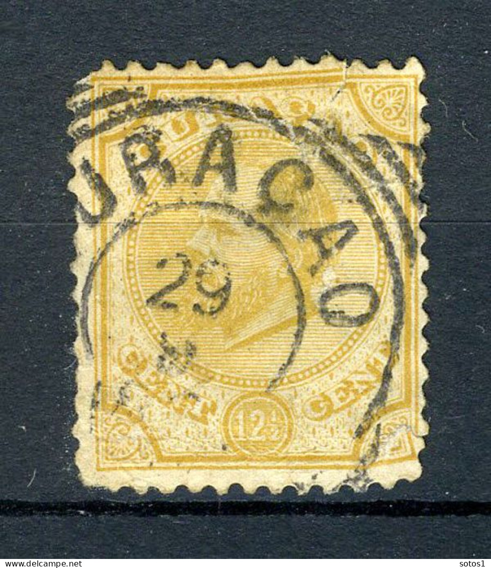 CURACAO 5 Gestempeld 1873-1889 - Koning Willem III - Curaçao, Nederlandse Antillen, Aruba