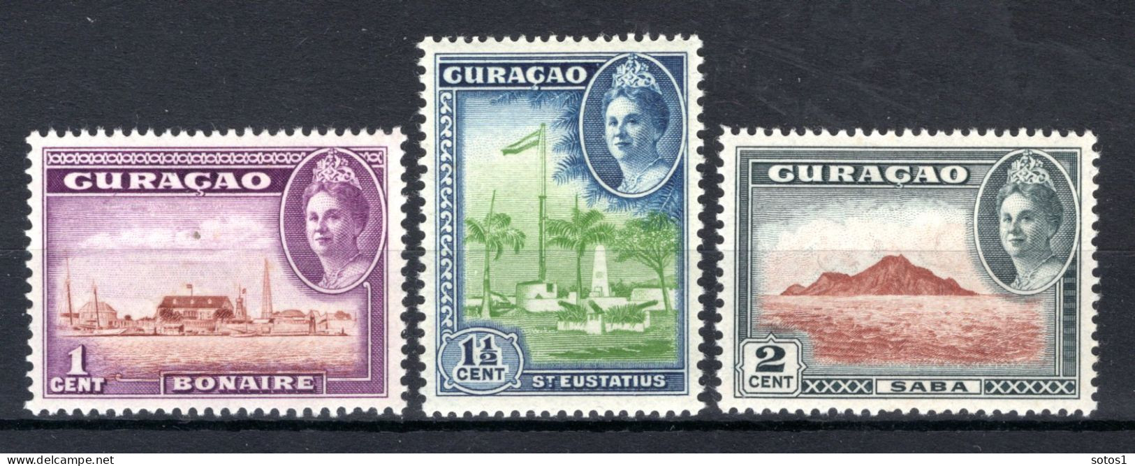 CURACAO 158/160* MH 1943 - Eilanden - Curaçao, Antilles Neérlandaises, Aruba