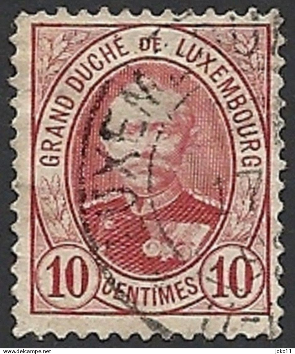 Luxemburg, 1891, Mi.-Nr. 57 B, Gestempelt, - 1891 Adolphe Front Side