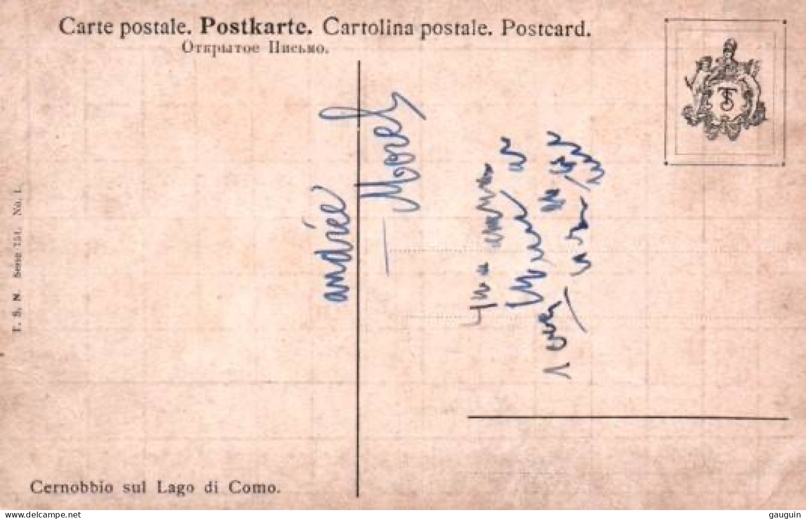 CPA - LAGO Di COMO - CERNOBBIO - Panorama (carte Illustrée) - Edition T.S.N - Como