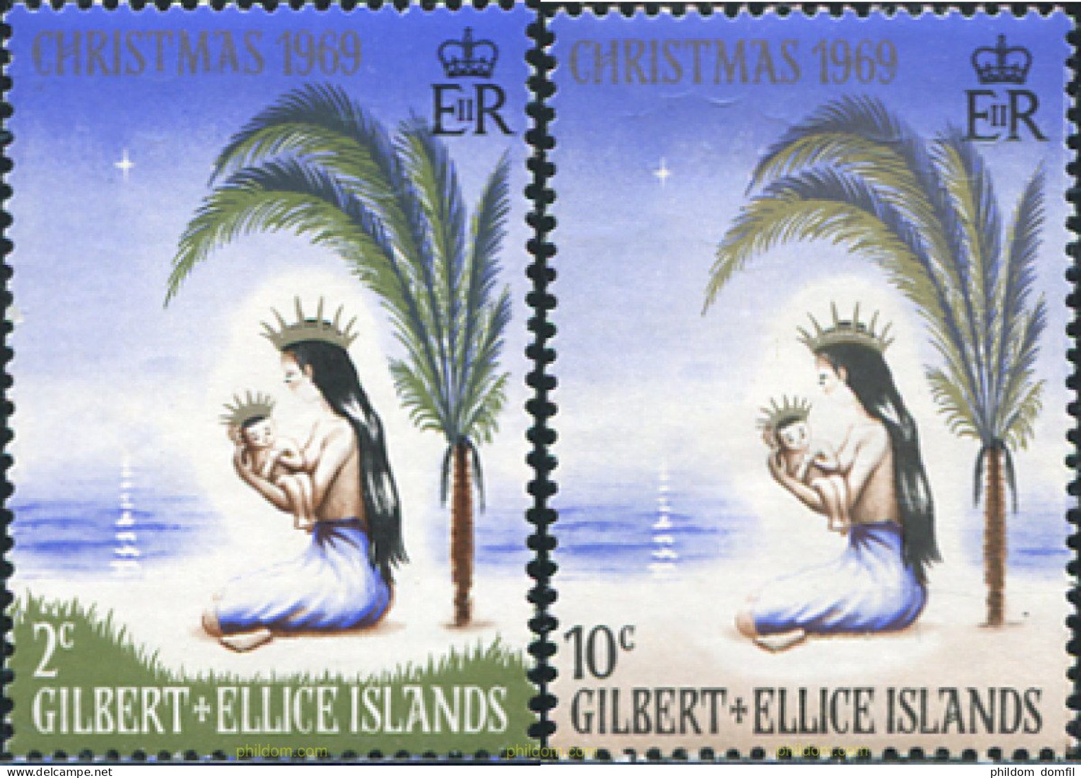 309394 MNH GILBERT Y ELLICE 1969 NAVIDAD - Gilbert & Ellice Islands (...-1979)