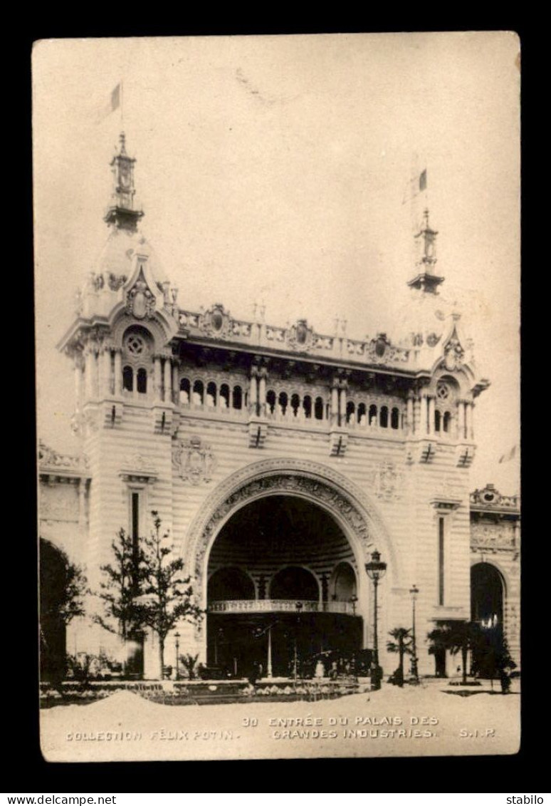 IMAGE COLLECTION FELIX POTIN - ENTREE DU PALAIS DES GRANDES INDUSTRIES - FORMAT 11.8 X 8 CM - Andere & Zonder Classificatie