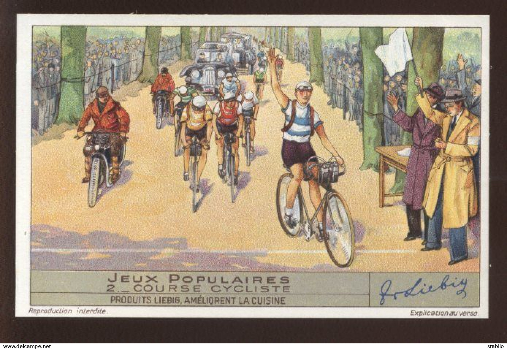 CHROMOS - LIEBIG - "JEUX POPULAIRES" CYCLISME - SERIE N°1399 - Liebig