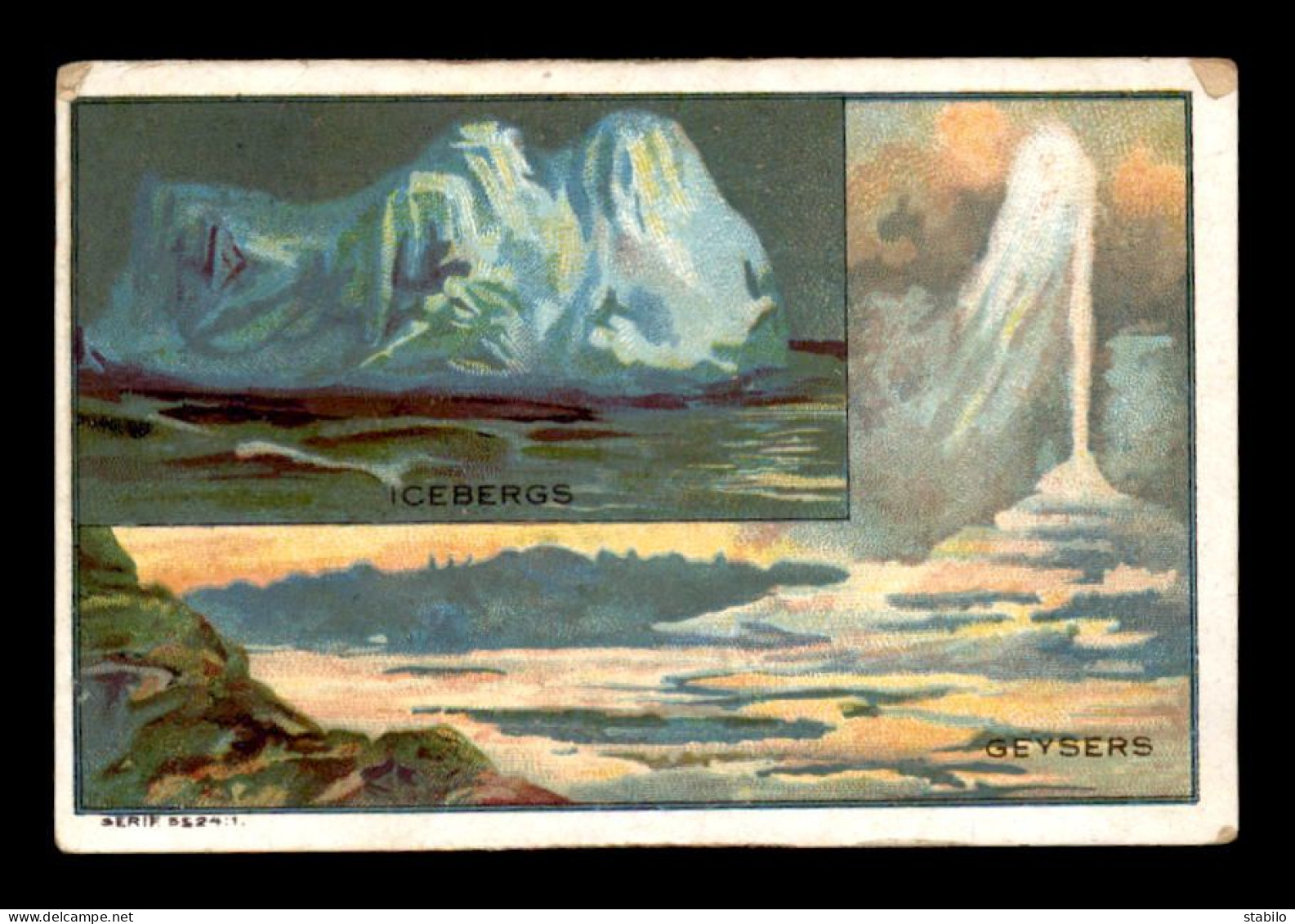 CHROMOS - ICEBERGS - GEYSERS - FORMAT 10.5 X 7 CM - Other & Unclassified