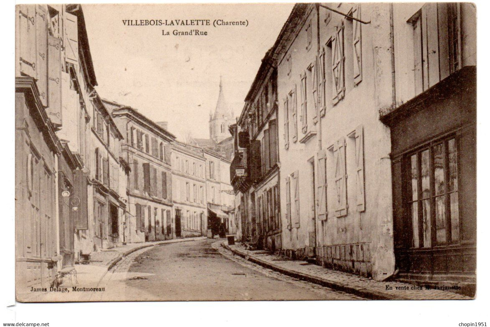 CPA - VILLEBOIS-LAVALETTE (Charente) - La Grand'Rue - Other & Unclassified