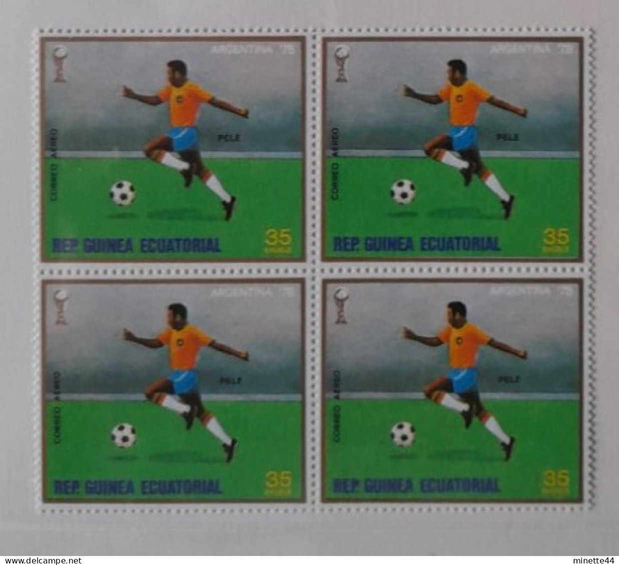 BRESIL BRASIL PELE MNH** GUINEE GUINEA 1978  FOOTBALL FUSSBALL SOCCER CALCIO VOETBAL FUTBOL FUTEBOL FOOT FOTBAL - Unused Stamps