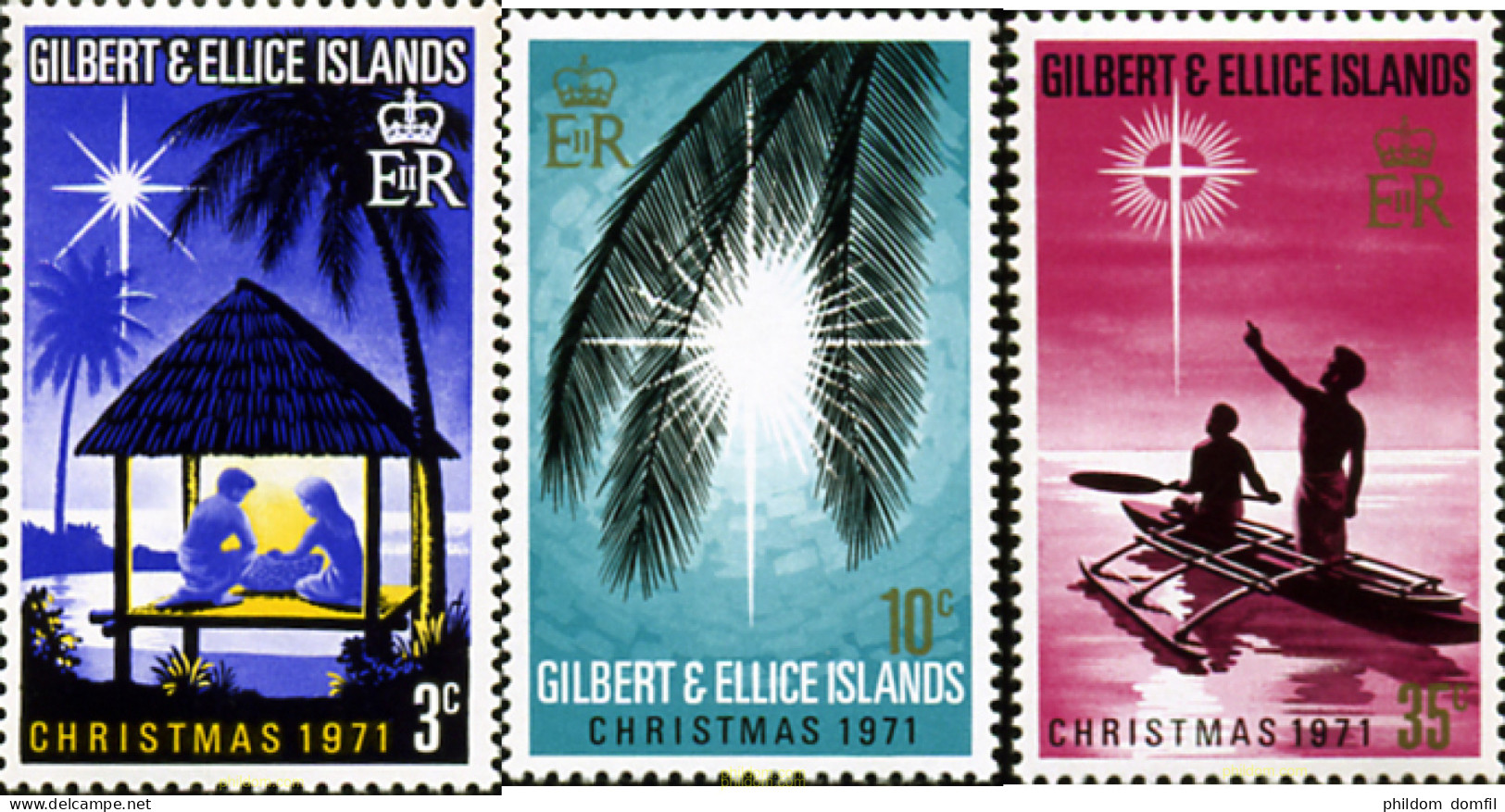 308135 MNH GILBERT Y ELLICE 1971 NAVIDAD - Îles Gilbert Et Ellice (...-1979)