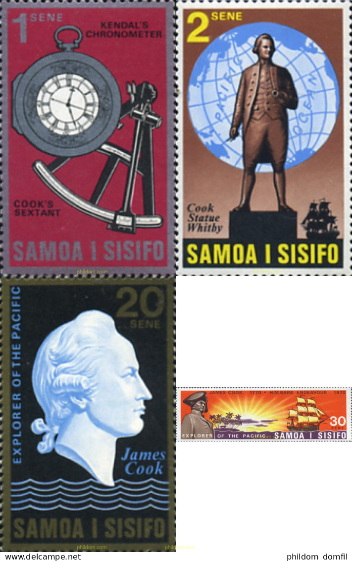 168448 MNH SAMOA 1970 BICENTENARIO DE LA EXPLORACIONES DEL PACIFICO POR EL CAPITAN COOK - Samoa