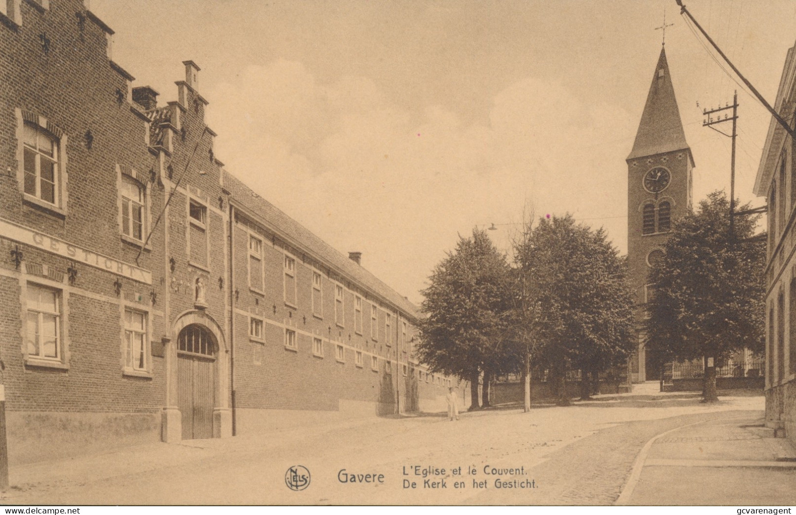 GAVERE     DE KERK EN HET GESTICHT - Gavere