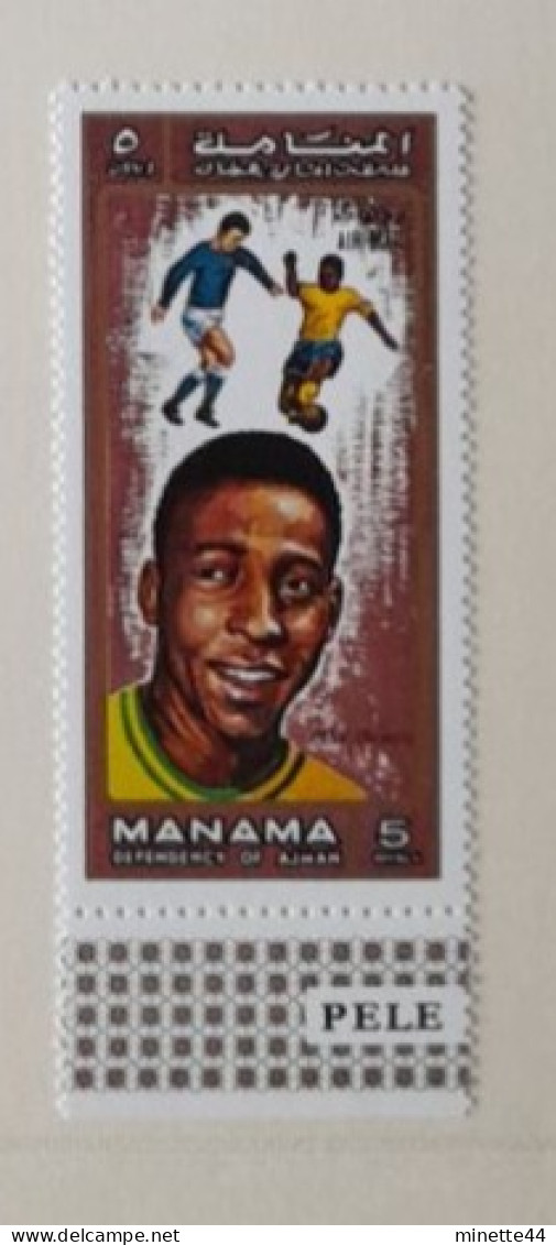 BRESIL BRASIL PELE MNH**  MANAMA  1970  FOOTBALL FUSSBALL SOCCER CALCIO VOETBAL FUTBOL FUTEBOL FOOT FOTBAL - Neufs