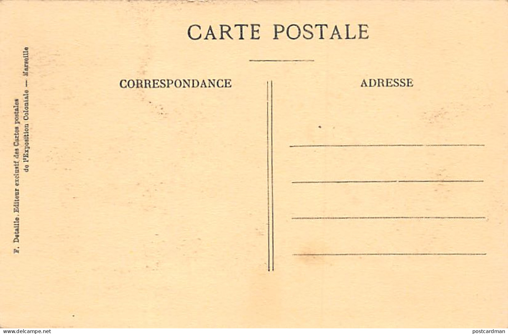 Tunisie - Fabrication Des Tapis De Kairouan - Exposition Coloniale De Marseille 1922 - Ed. F. Detaille  - Tunisia