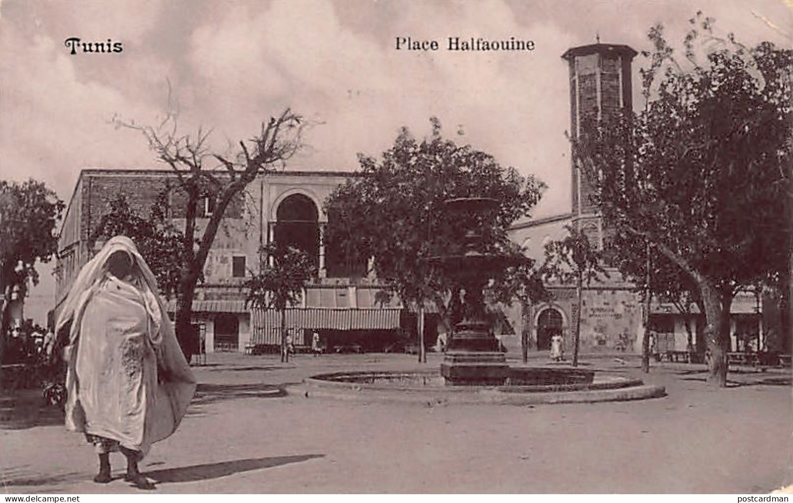 Tunisie - TUNIS - Place Halfaouine - Ed. E.C. 332 - Tunisia