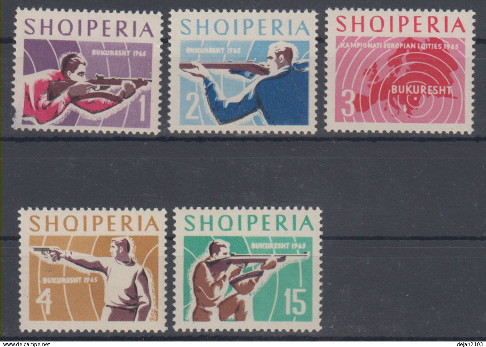 Albania Sport-rifle And Aerogun Shooting 1965 MNH ** - Albanie