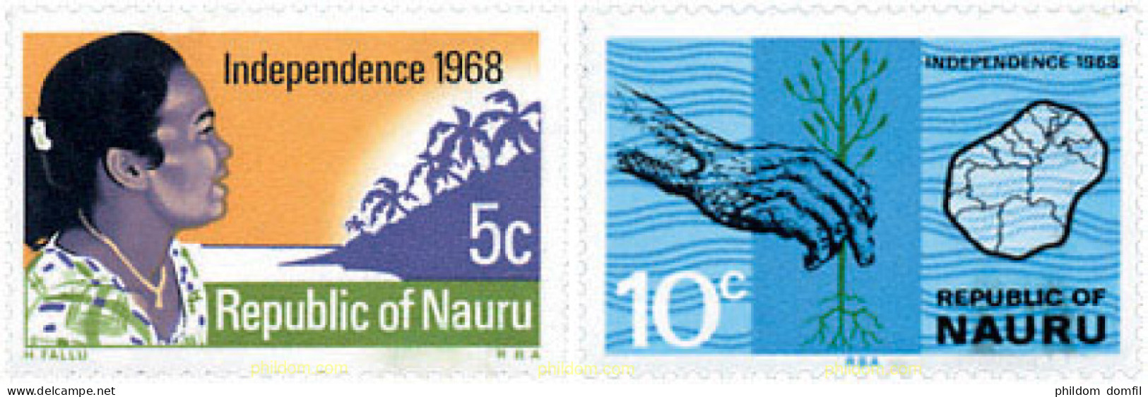 125785 MNH NAURU 1968 INDEPENDENCIA - Nauru