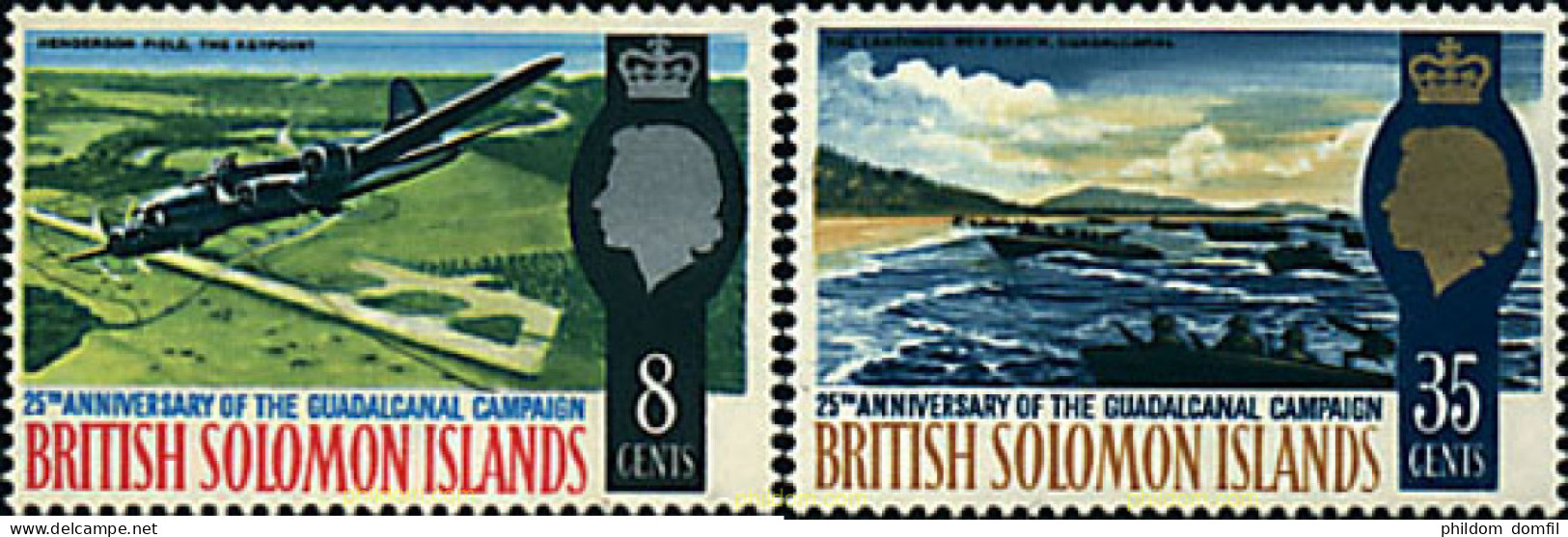 45312 MNH SALOMON 1967 25 ANIVERSARIO DE LA BATALLA DE GUADALCANAL - British Solomon Islands (...-1978)