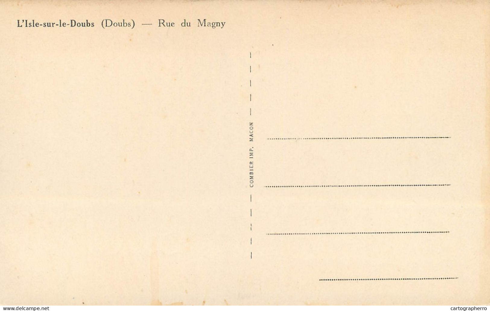 France Isle Sur Le Doubs (Doubs) Rue Du Magny - Isle Sur Le Doubs
