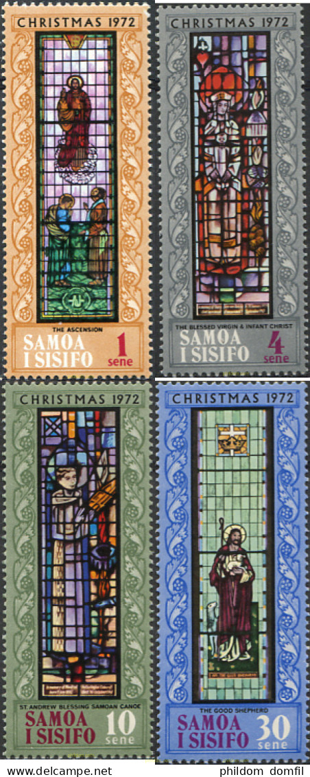 168618 MNH SAMOA 1972 NAVIDAD - Samoa