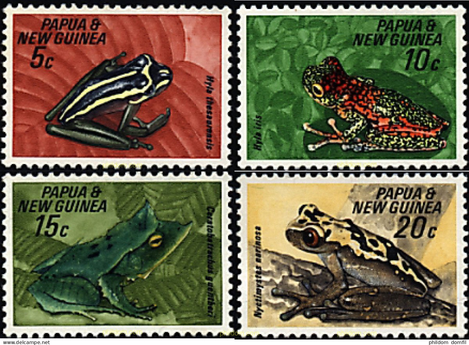 45018 MNH PAPUA NUEVA GUINEA 1968 RANAS - Papua New Guinea