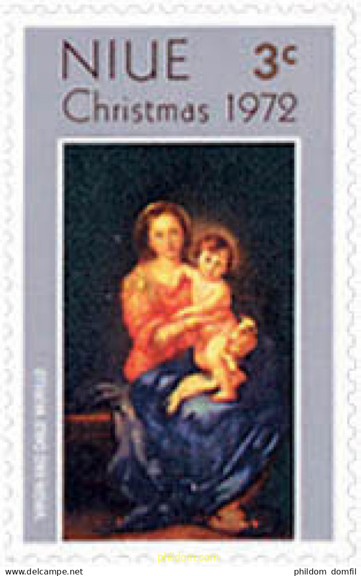 124057 MNH NIUE 1972 NAVIDAD - Niue