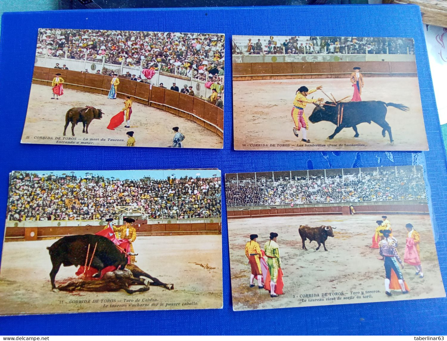 Corrida De Toros  ( Lot De 11 Cartes) - Corrida