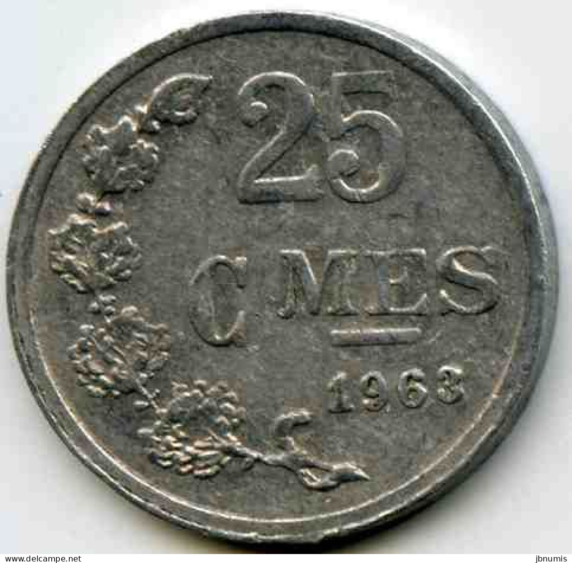 Luxembourg 25 Centimes 1963 KM 45a.1 - Luxemburg