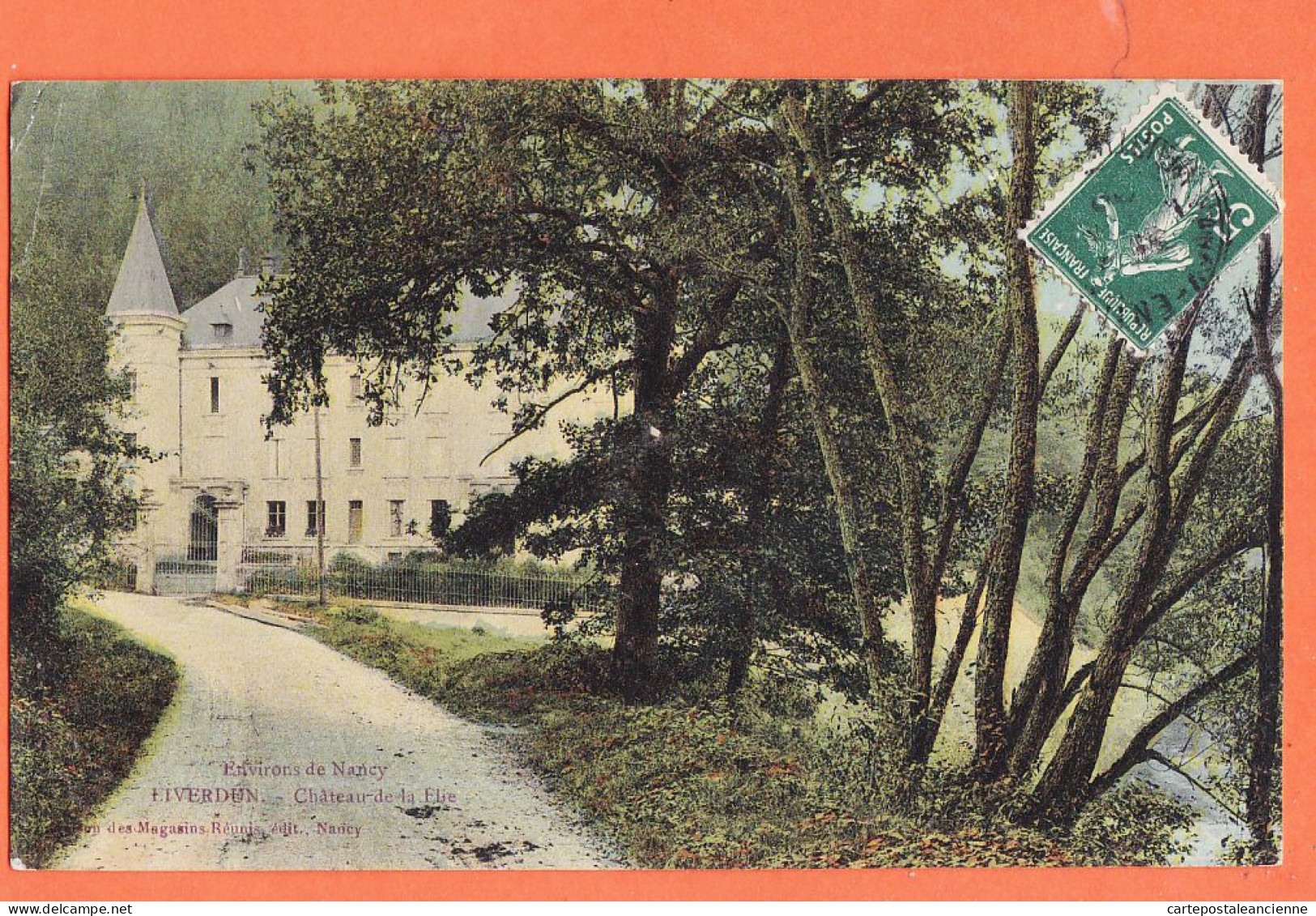 30961 / LIVERDUN Environs NANCY 54-Meurthe-Moselle Chateau De La FLIE 1908 à LUCIE COHIN Baccarat MMR Colorisé  - Liverdun