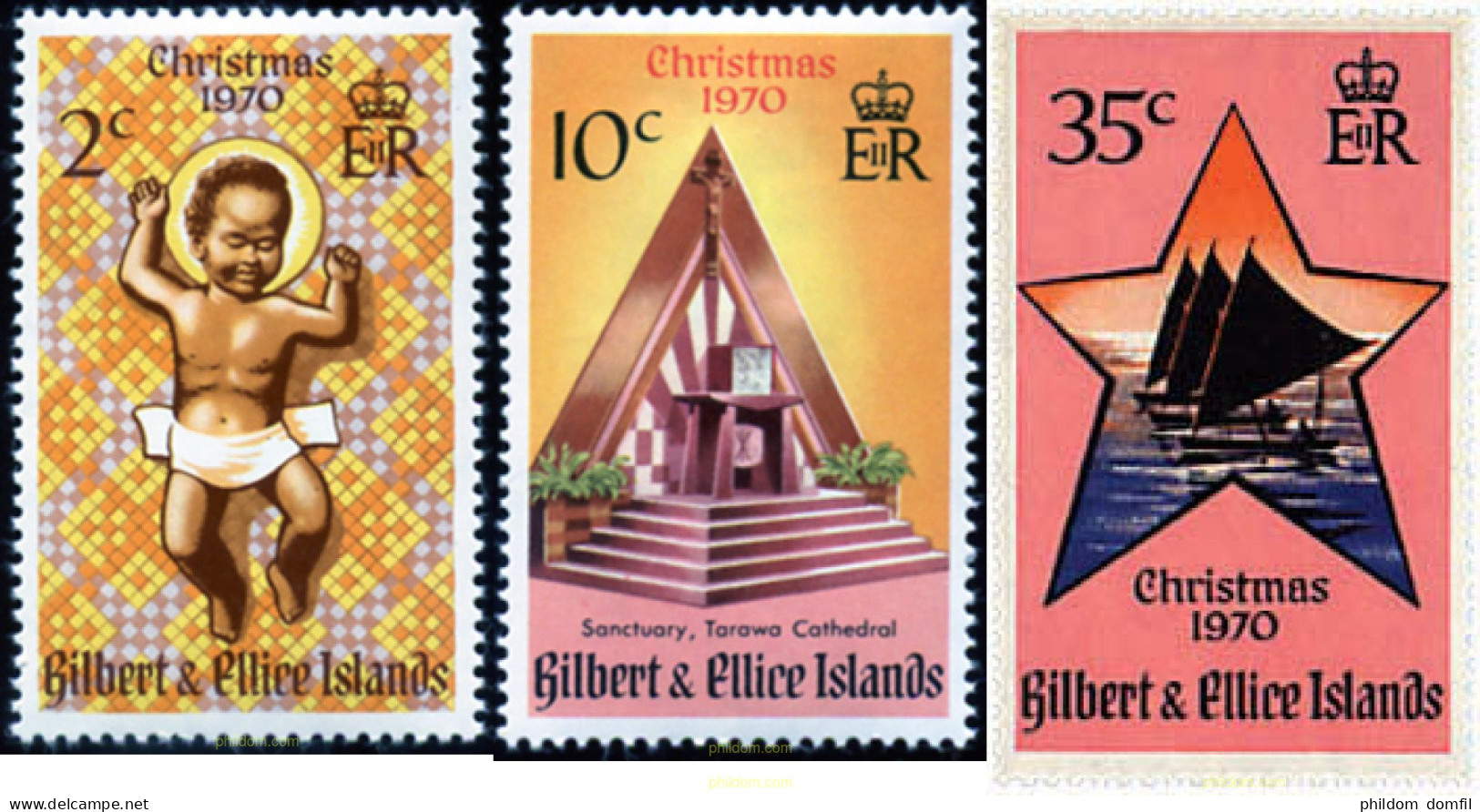 43689 MNH GILBERT Y ELLICE 1970 NAVIDAD - Îles Gilbert Et Ellice (...-1979)
