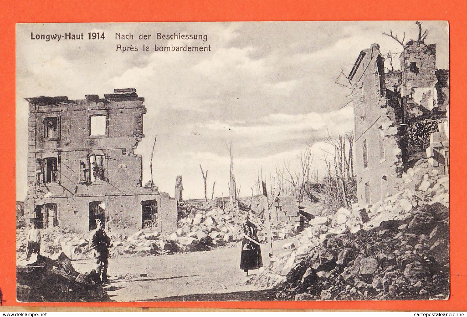 30945 / LONGWY-HAUT 54-Meurthe Moselle Nach Der Beschiessung Après Le Bombardement 1914 Guerre 14-1918 CpaWW1 - Longwy