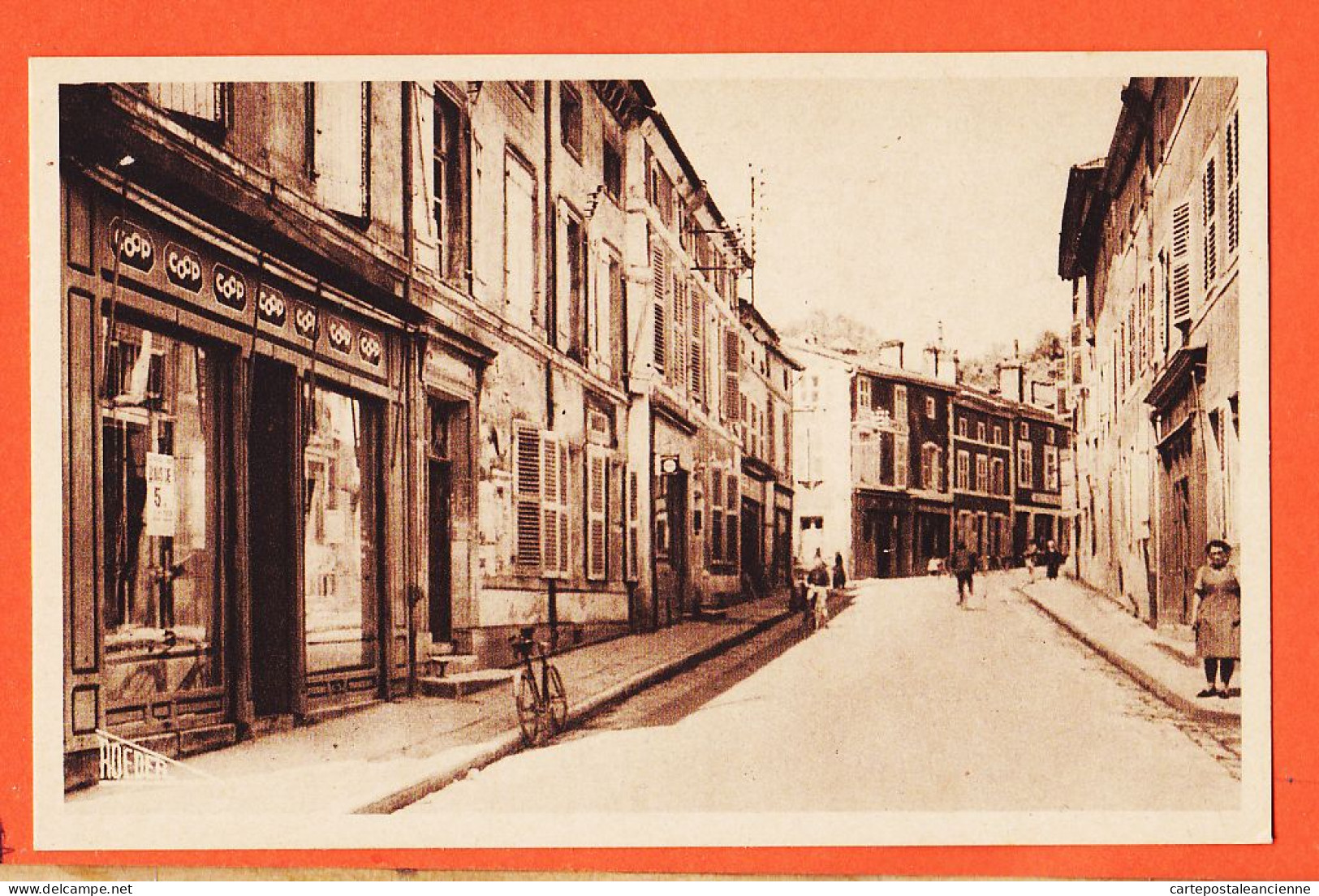 30949 / FOUG 54-Meurthe Moselle Epicerie COOP Rue Hotel De Ville 1920s Cliché ROEDER Edition LANG - Foug