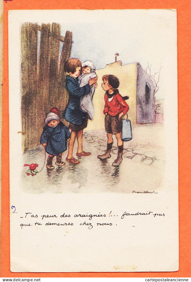 30901 / POULBOT T'as Peur Araignées ..Faudrait Pas Demeure Chez Nous 1915s Ligue Nationale ContreTaudis-RAMPIN Paris - Poulbot, F.