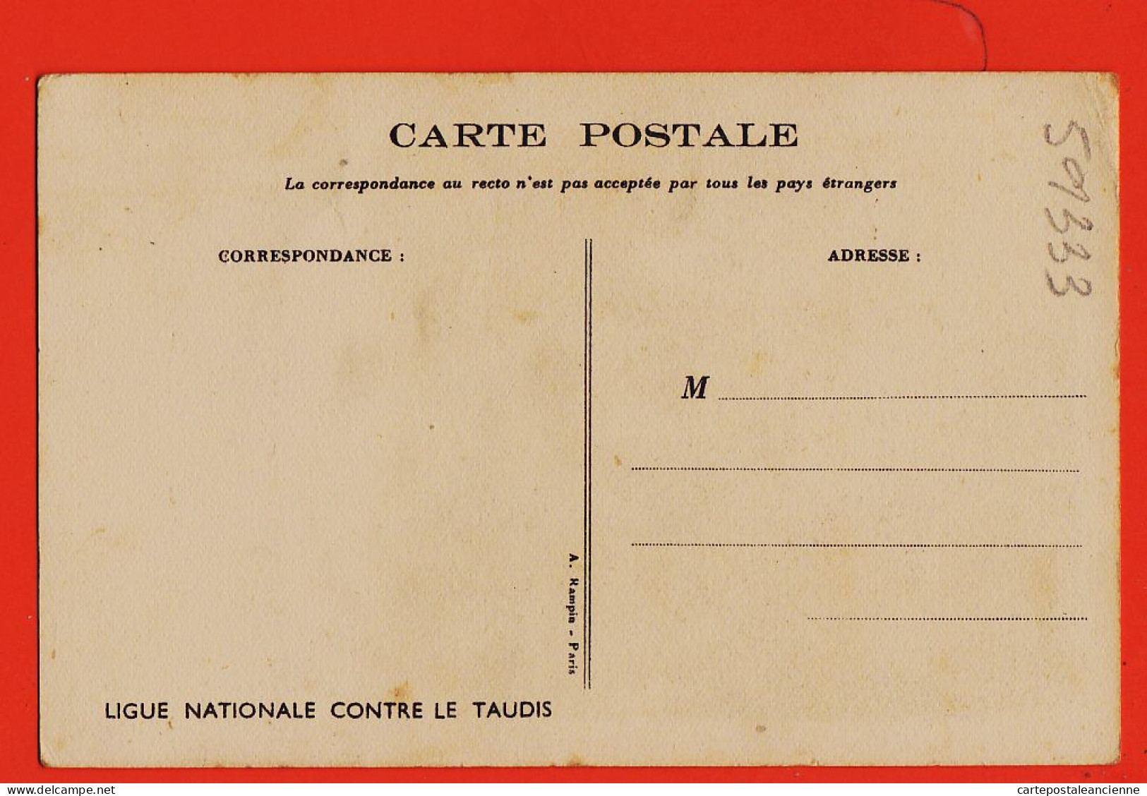 30899 / POULBOT Encore L'eau Qu'est Gelée 1915s Ligue Nationale Contre Le Taudis  A. RAMPIN Paris - Poulbot, F.