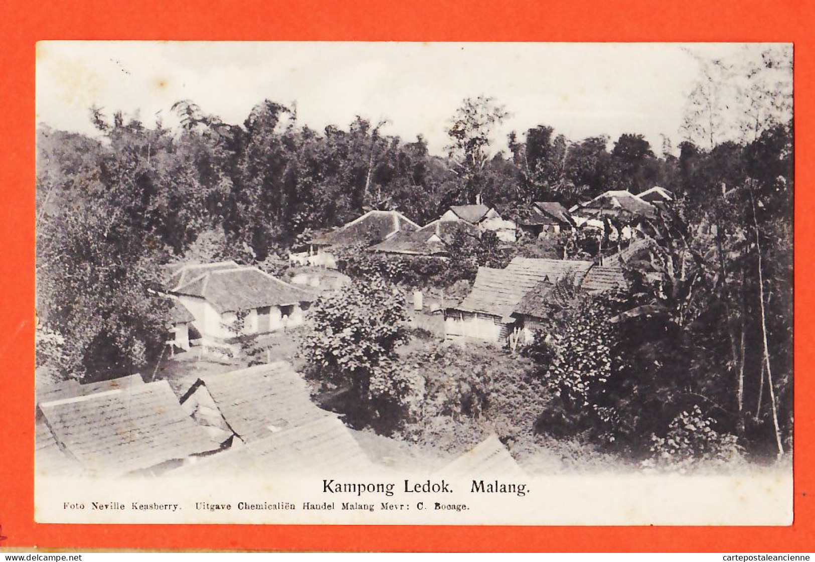 30719 / Rare MALANG Java Nederlandsch-Indie KAMPONG LEDOK Dampit 1912 à Van DALE Amsterdam Foto NEVILLE BOCAGE - Indonesien