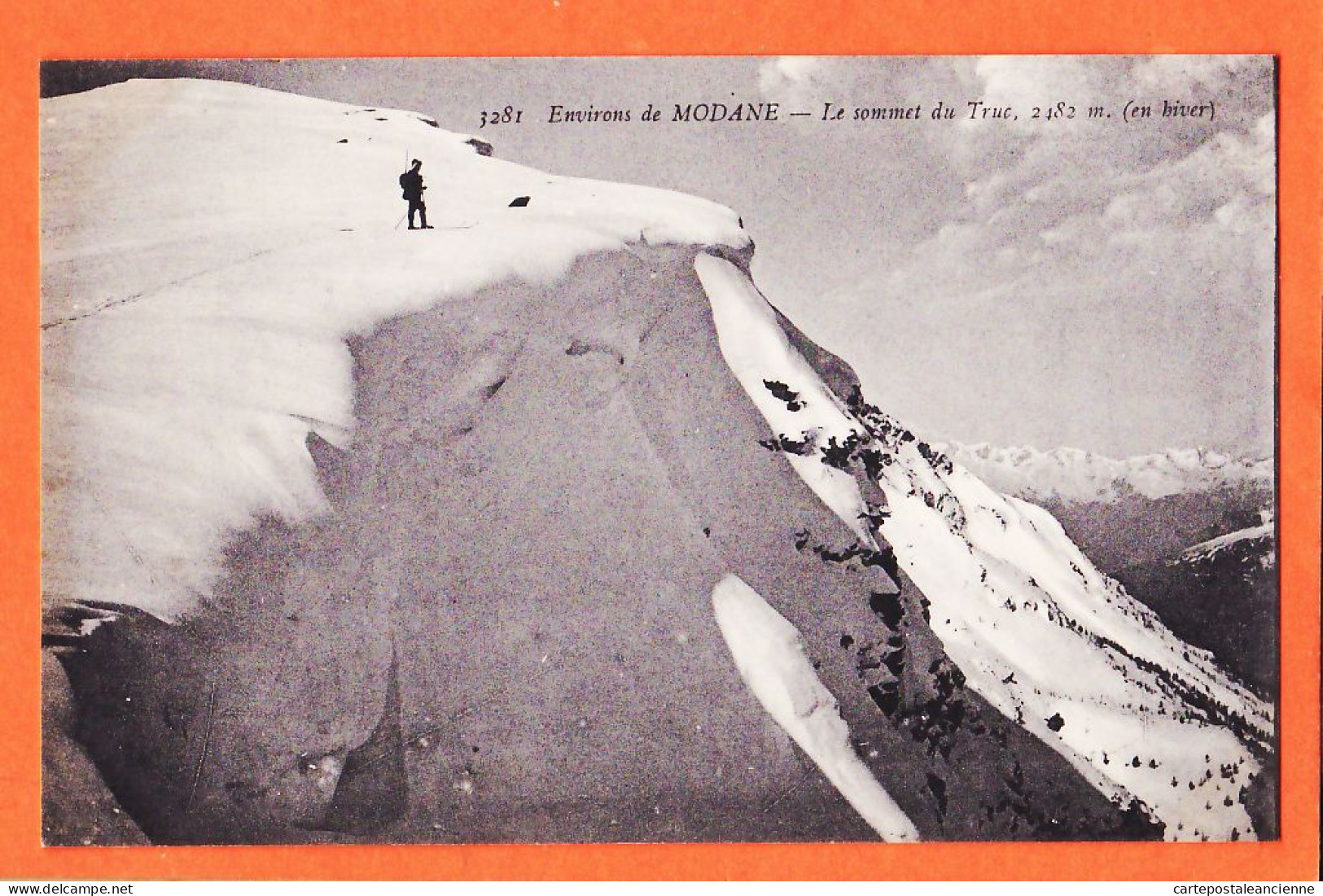 30695 / ⭐ ◉ Environs MODANE 73-Savoie Alpiniste  Sommet Du TRUC 2482 Mètres En Hiver 1910s REYNAUD 3281 - Modane