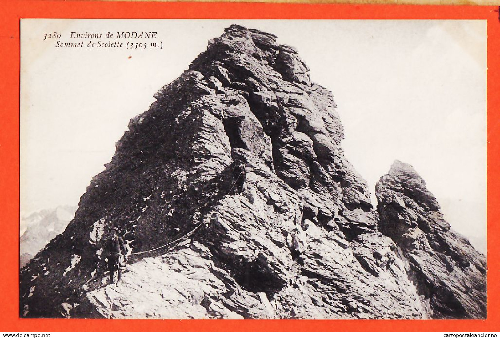 30689 / ⭐ ◉ Environs De MODANE 73-Savoie Alpinistes Encordés Sommet De SOLETTE 3505 Mètres Altitude 1910s REYNAUD 3280 - Modane