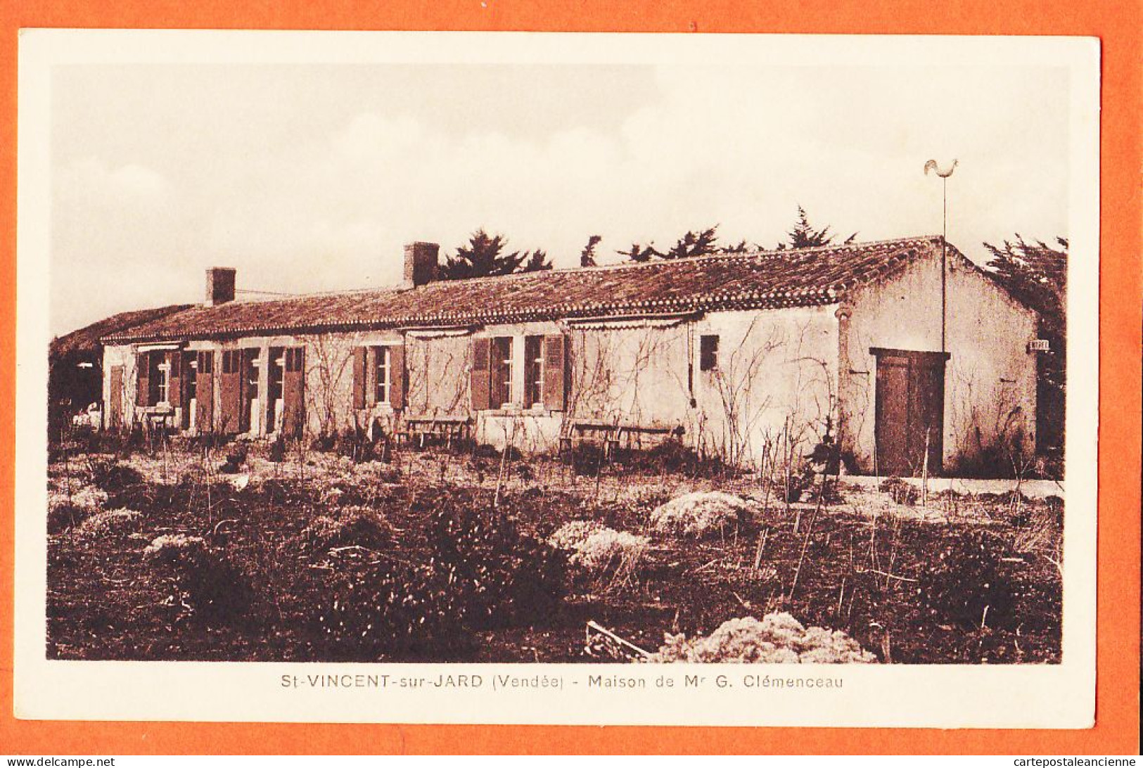 30651 / (Etat Parfait) SAINT-VINCENT-sur-JARD 85-Vendée Maison De Mr G. CLEMENCEAU 1930s Cliché SIBARD St  - Sonstige & Ohne Zuordnung