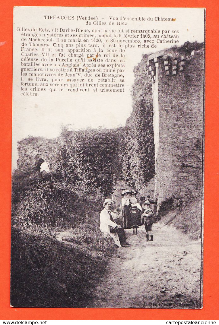 30584 / LA-ROCHE-sur-YON 85-Vendée Vue D'ensemble Du Château De GILLES De RETZ 1910s Edition DENIS Hisons - La Roche Sur Yon