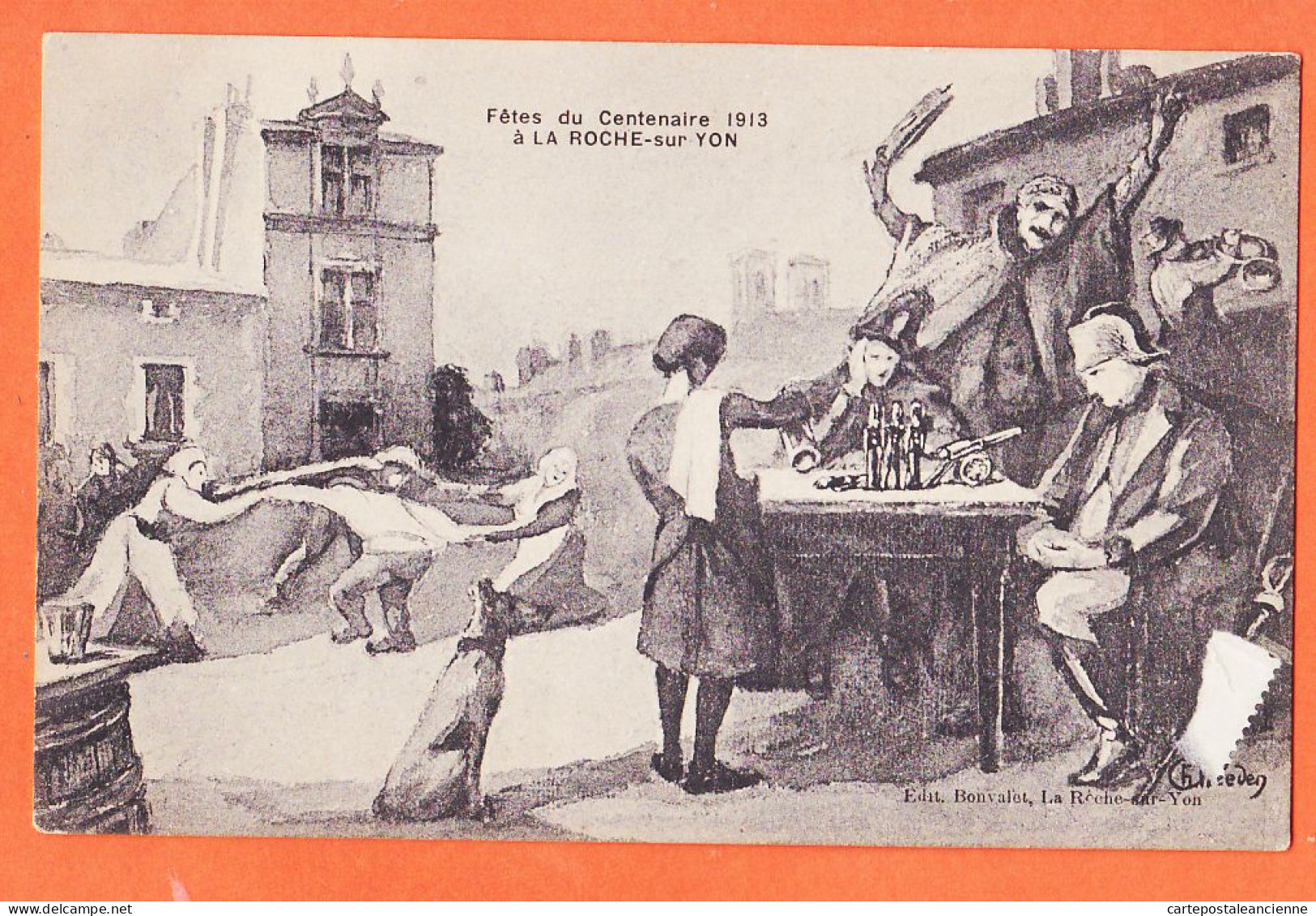 30582 / LA-ROCHE-sur-YON 85-Vendée NAPOLEON Fête Du CENTENAIRE 1913 Edition BONVALET  Ch. WEEDEN - La Roche Sur Yon