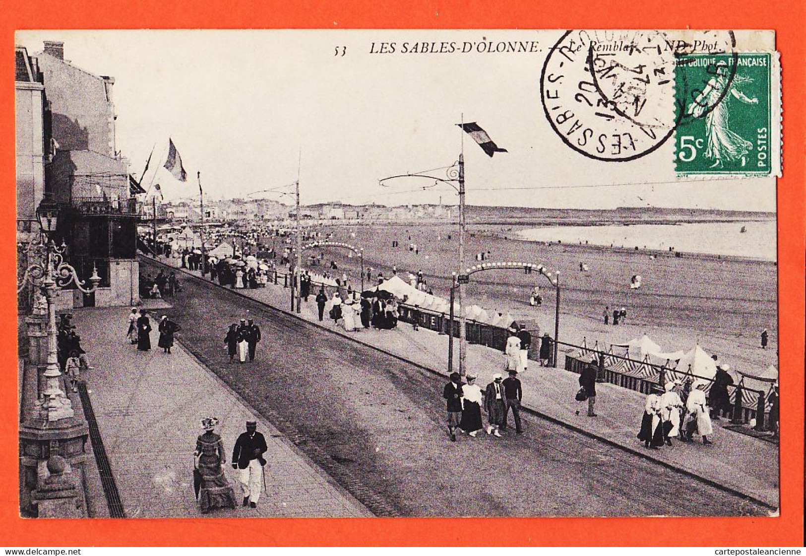 30534 / LES SABLES-D' OLONNE 85-Vendée Le Remblai 1910 à TREUSSARD Saint-Jean-de-Corcoué NEURDEIN 53 St - Sables D'Olonne