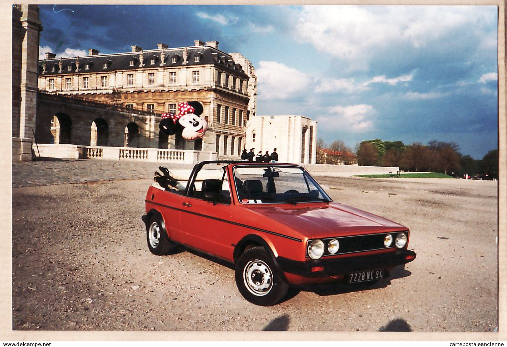 30752 / Automobile VOLKSWAGEN GOLF GLS CABRIOLET Modèle 1981 Immatriculée 7228 NC 94 Photographie 15x10 - Cars