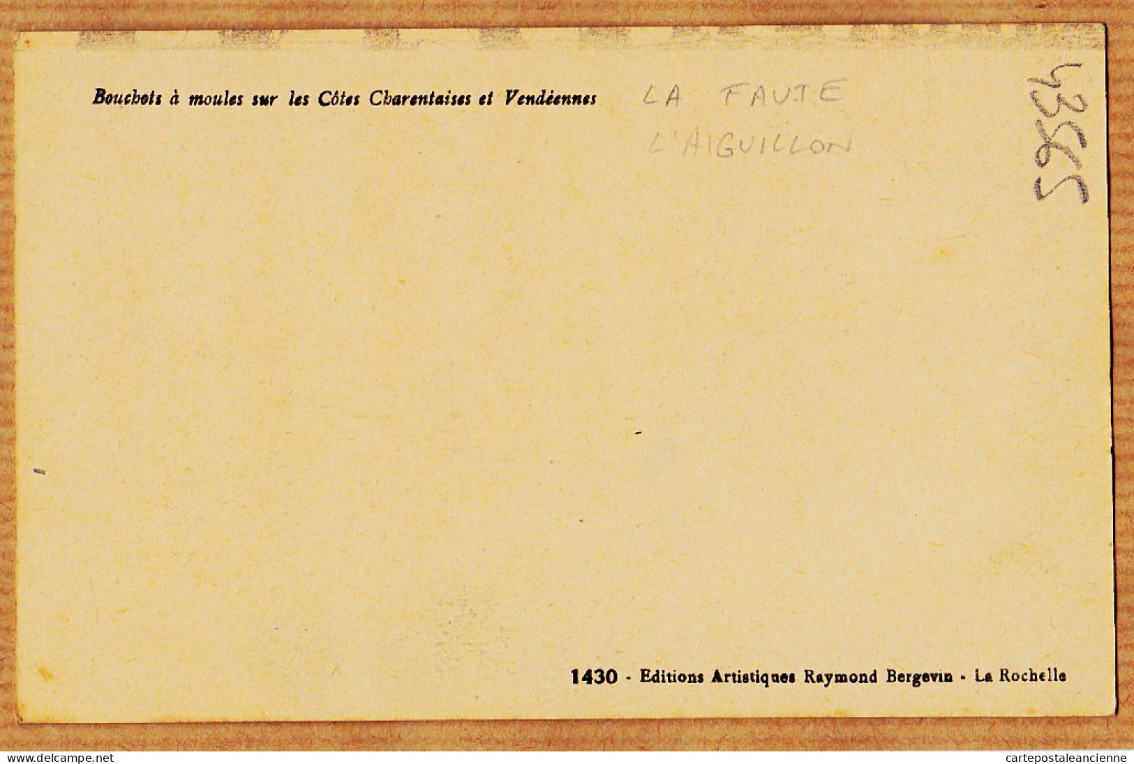 30656 / L' AIGUILLON-LA-FAUTE 85-Vendée Bouchots Moules Sur Côtes Charentaises Vendéennes 1930s Raymond BERGEVIN 143 - Other & Unclassified
