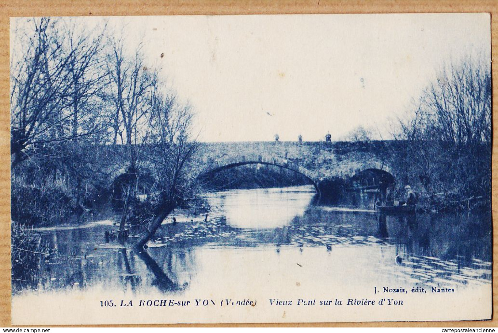 30572 / LA ROCHE Sur YON 85-Vendée Vieux Pont Sur La Rivière D' YON 1920 S NOZAIS 105 - La Roche Sur Yon