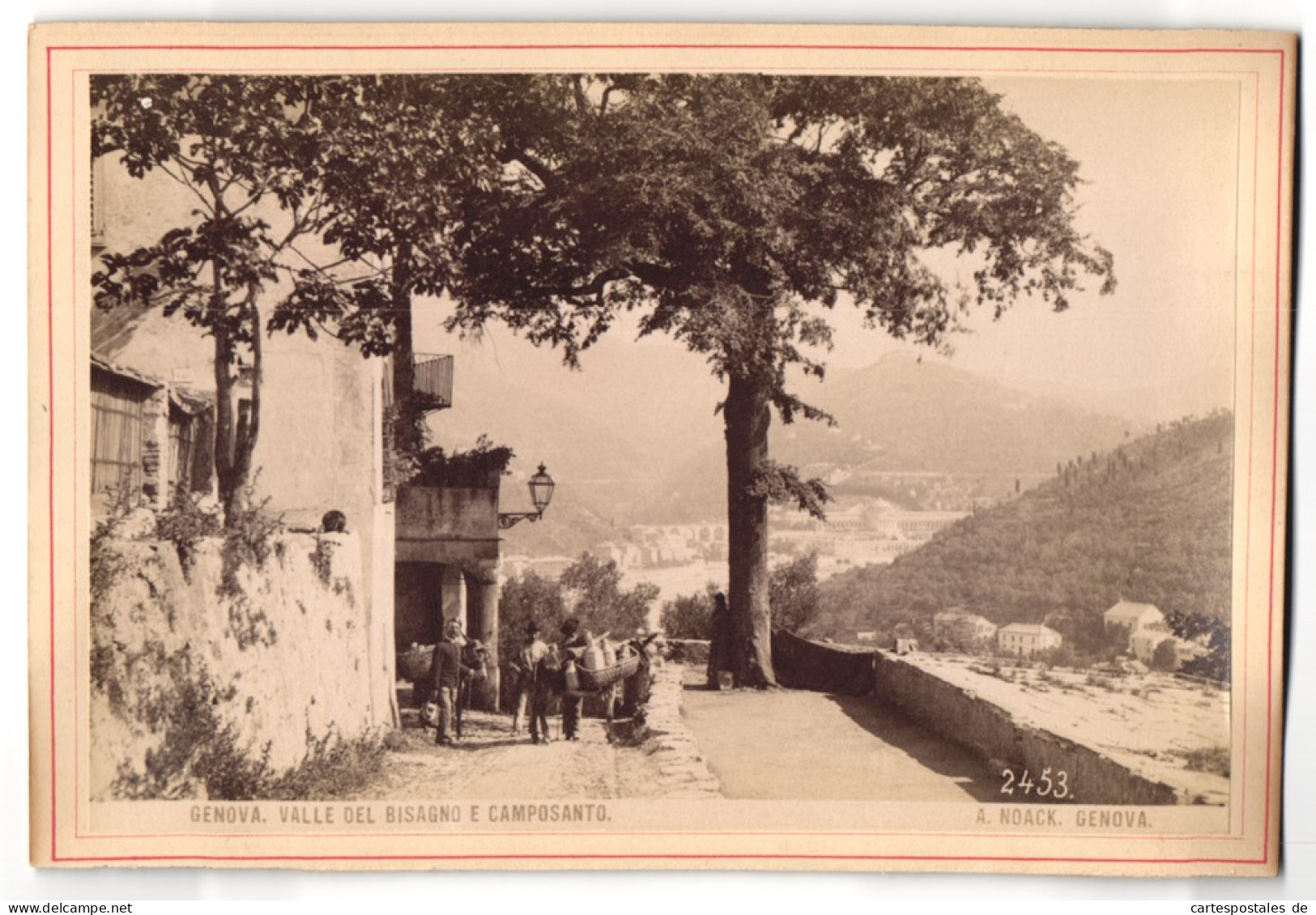 Foto A. Noack, Genova, Ansicht Genova - Genua, Valle Del Bisagno E Camposanto  - Lieux