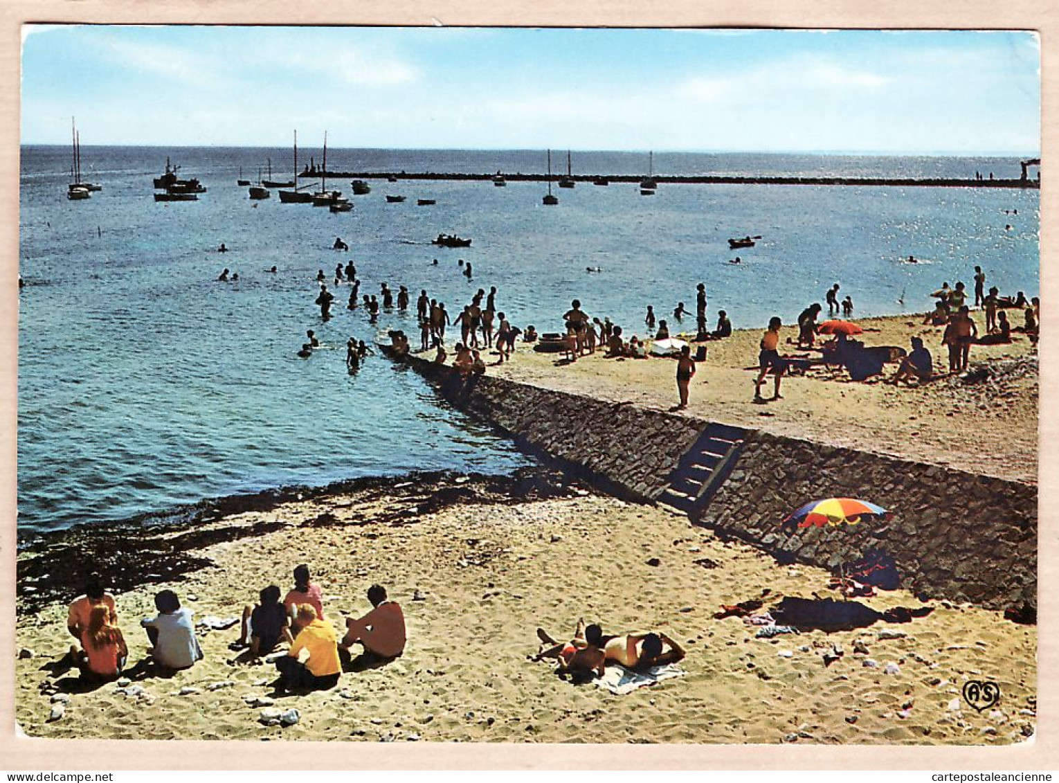 30643 / JARD-sur-MER 85-Vendée La Plage Du MOULIN Et Les Jetées Scène Bain CPM 1970s- ARTAUD N°14 - Sonstige & Ohne Zuordnung