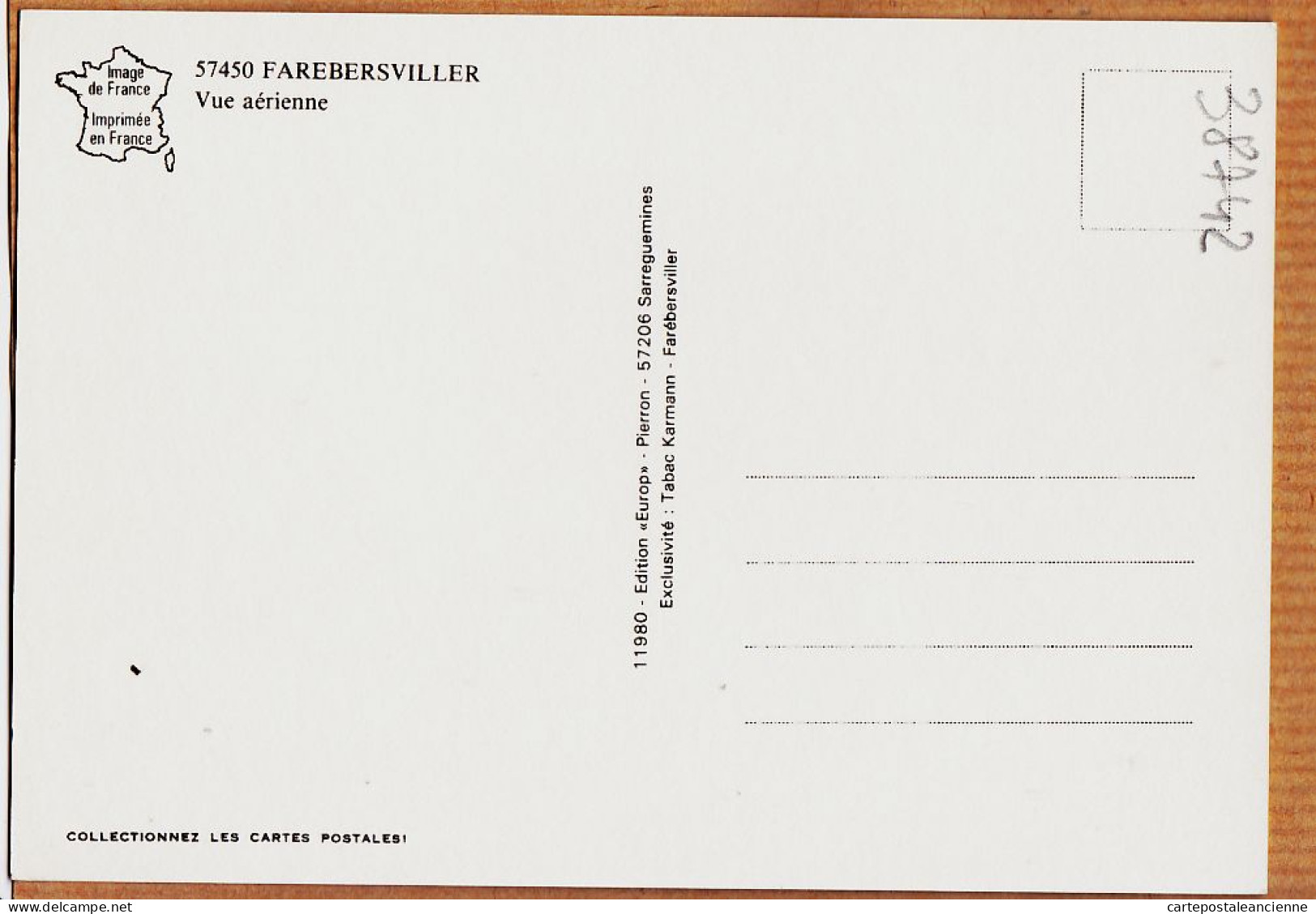 30512 / Etat Parfait FAREBERSVILLER Moselle Vue Aérienne 1980s -PIERRON - Sonstige & Ohne Zuordnung