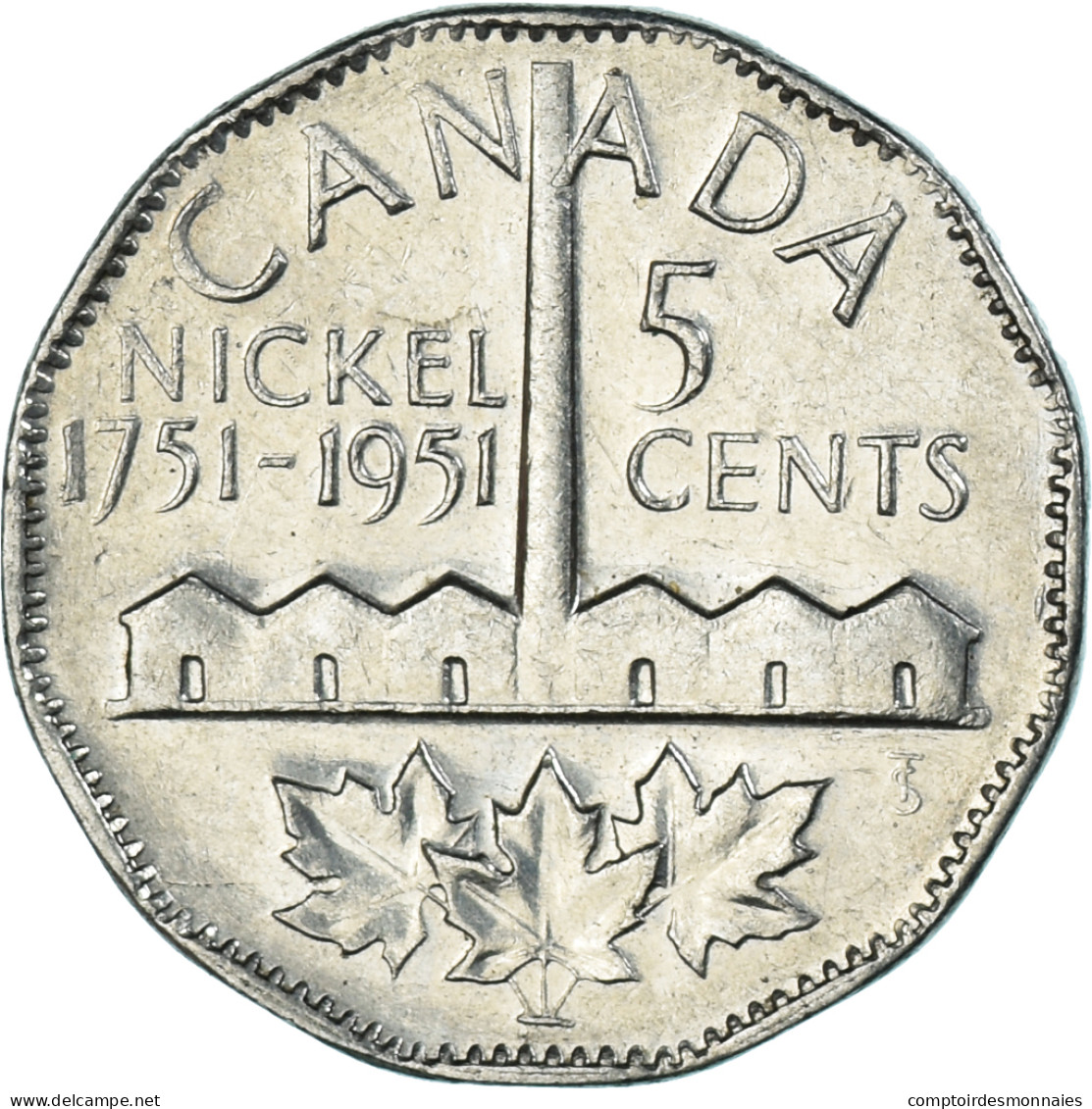 Monnaie, Canada, 5 Cents, 1951 - Canada