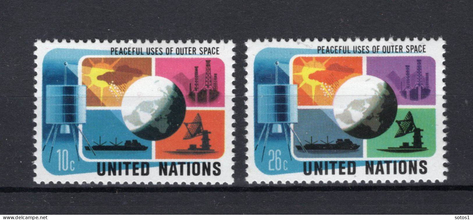 VERENIGDE NATIES-NEW YORK Yt. 249/250 MH 1975 - Unused Stamps